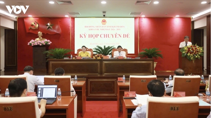 Quang cảnh kỳ họp chuyên đề HĐND tỉnh Khánh Hòa