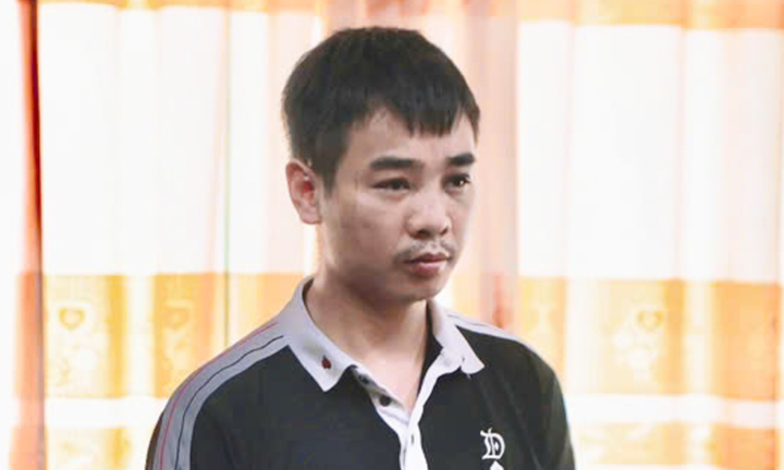 Đỗ Đình Dũng tại cơ quan công an. (Ảnh: CACC)