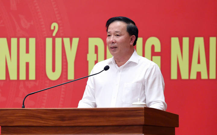 Chủ tịch UBND TP. Đồng Nai Nguyễn Văn Út phát biểu. (Ảnh: VGP/Phương Nguyên)