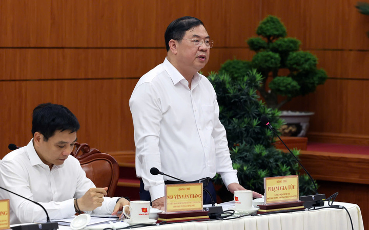 Phó Thủ tướng Thường trực Chính phủ Phạm Gia Túc phát biểu. (Ảnh: VGP/Phương Nguyên)
