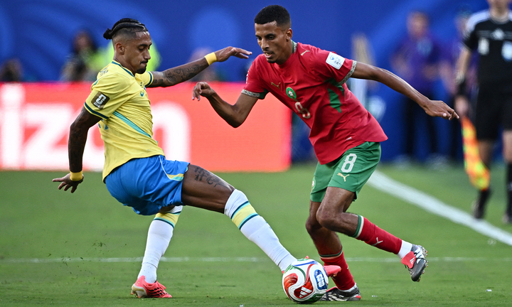 Morocco gây ra nhiều khó khăn cho Brazil. (Ảnh: Reuters)