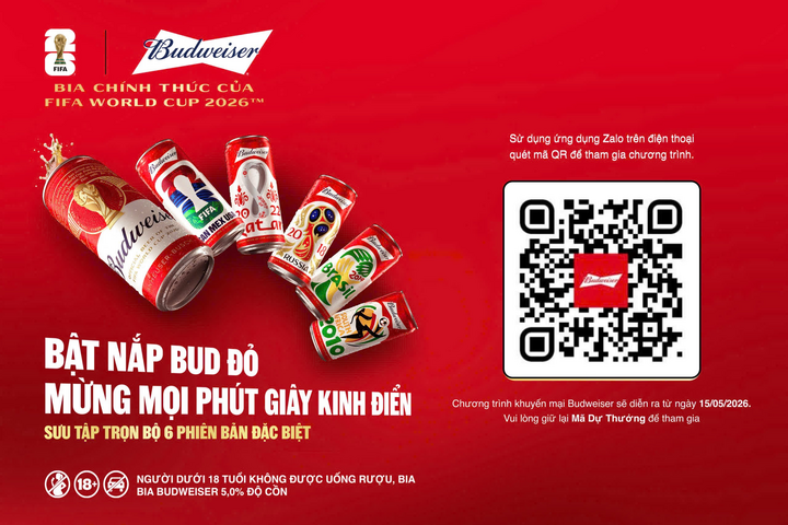 Người hâm mộ dễ dàng tham gia chương trình của Budweiser qua ứng dụng Zalo.