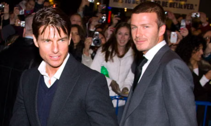 David Beckham và Tom Cruise quen biết từ năm 2003.