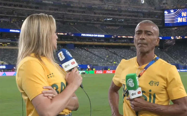 Romario bình luận tại sân vận động World Cup 2026.