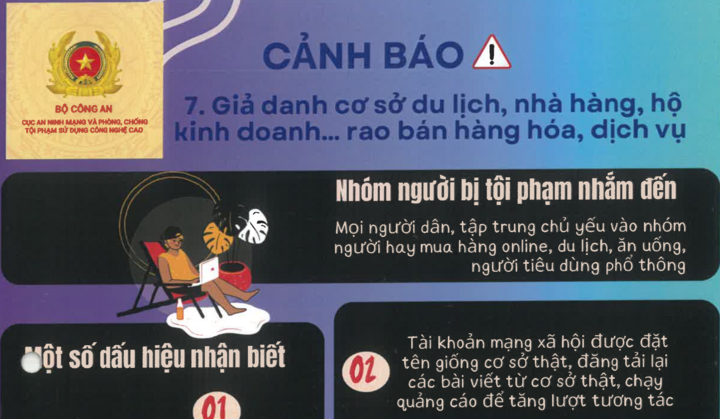 Cục An ninh mạng và phòng, chống tội phạm sử dụng công nghệ cao đưa ra cảnh báo với các chiêu trò lừa đảo trên không gian mạng.