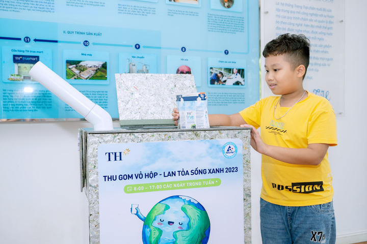 TH triển khai chiến dịch thường niên Thu gom vỏ hộp tại chuỗi cửa hàng TH true mart.