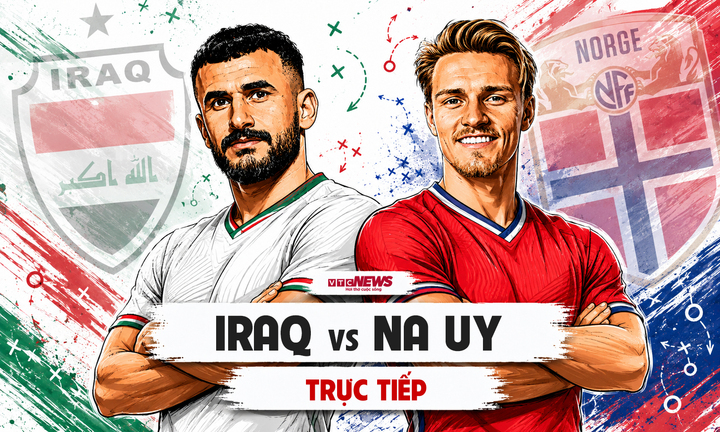 Đội tuyển Iraq đấu với Na Uy ở bảng I World Cup 2026.