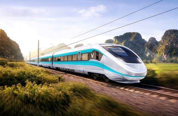 Với tốc độ thiết kế 350 km/h, tàu cao tốc chỉ mất chưa tới 20 phút để đưa du khách từ ga Gia Bình đến ga Hạ Long. (Ảnh minh họa)