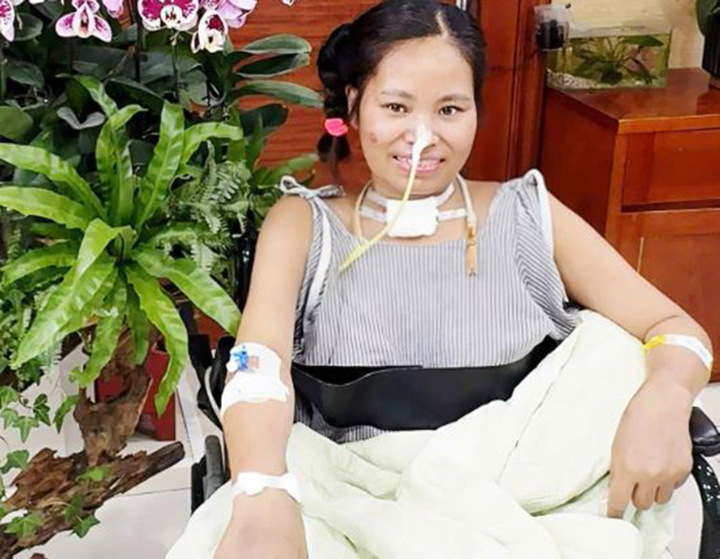 Chị H ngày chuẩn bị được ra viện.