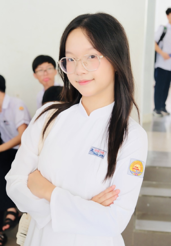 Trương Nguyễn An Nhiên, đại biểu trẻ nhất trong 786 đại biểu tham dự ại hội Đoàn toàn quốc lần thứ XIII sắp tới. (Ảnh: NVCC)