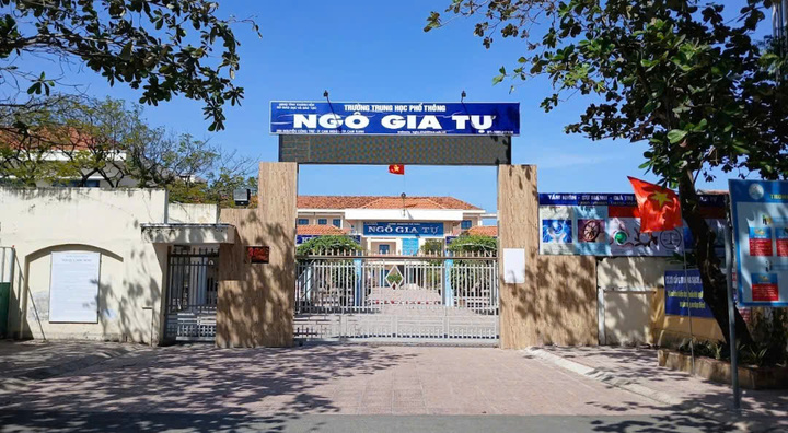 Điểm thi Trường THPT Ngô Gia Tự (ảnh: Tư Cao)