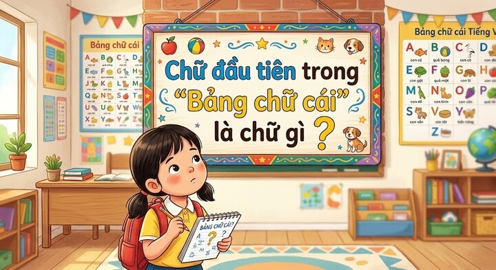 Chữ đầu tiên trong 'Bảng chữ cái' là chữ gì? (Ảnh minh họa)