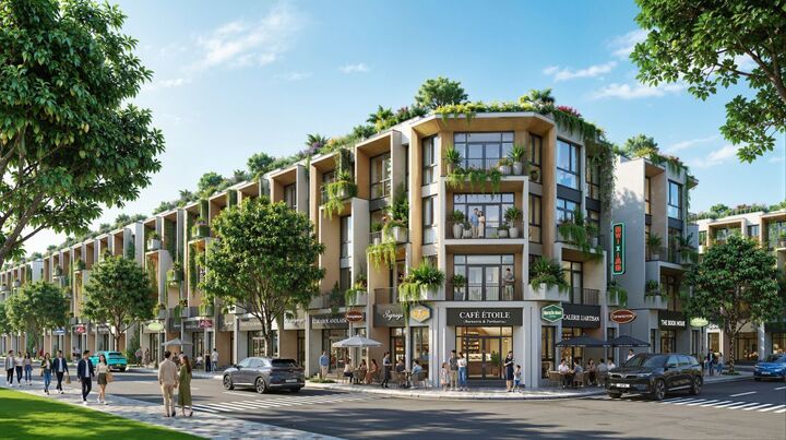 Những căn nhà phố thấp tầng hoàn thiện đầu tiên sẽ được bàn giao cuối năm 2027.