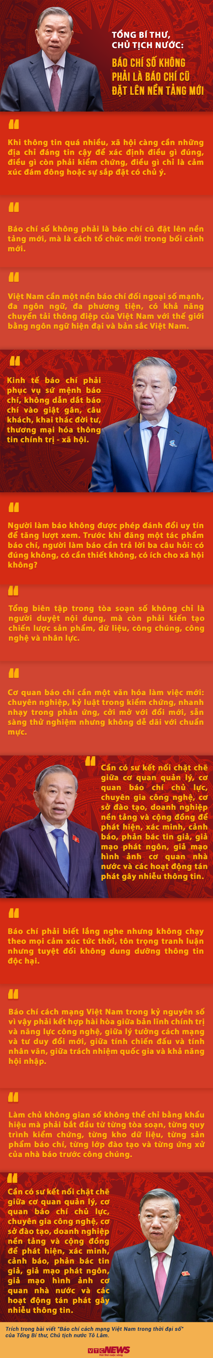 Tổng Bí thư, Chủ tịch nước: Báo chí phải là nơi Nhân dân tìm đến khi cần sự xác nhận đáng tin cậy - 3
