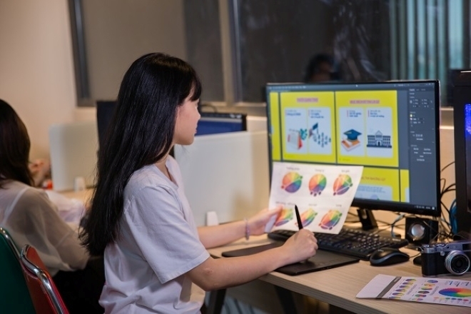 Top 5 trường đào tạo ngành Thiết kế đồ họa chất lượng tại Hà Nội. (Ảnh minh họa)