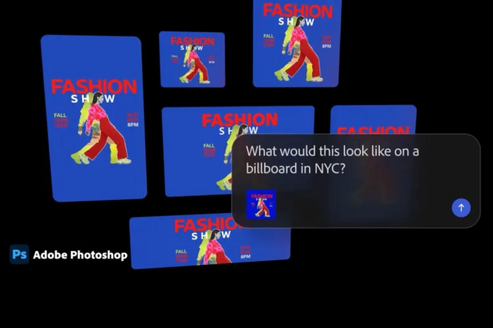 Giao diện Photoshop với trợ lý AI mới, hỗ trợ chỉnh sửa bằng lời nhắc tự nhiên. (Nguồn: Adobe)