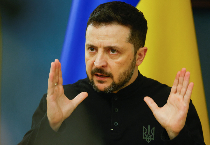 Tổng thống Ukraine Zelensky. (Ảnh: Reuters)