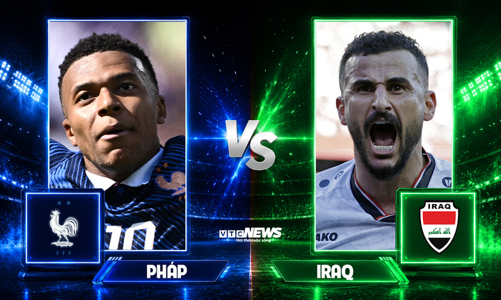 Pháp đấu với Iraq ở lượt trận thứ hai bảng I World Cup 2026.