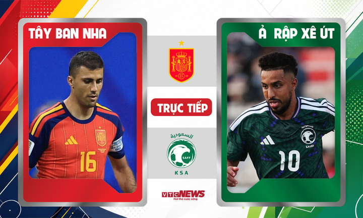 Tây Ban Nha đấu với Ả Rập Xê Út ở lượt trận thứ hai vòng bảng World Cup 2026.