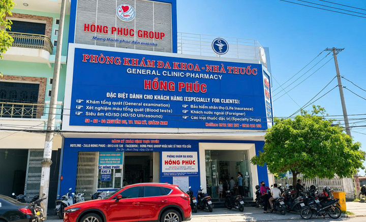 Phòng khám Đa khoa Hồng Phúc. (Ảnh: Q.N)