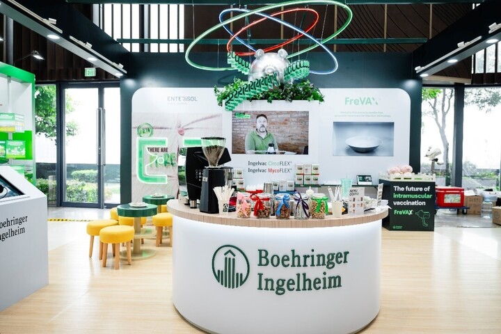 Không gian triển lãm của Boehringer Ingelheim.