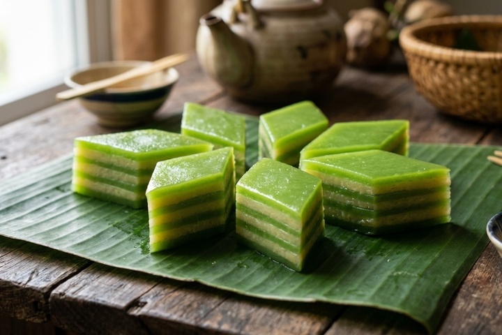 Dù mang tên bánh da lợn, món ngọt trứ danh Nam Bộ này không chứa thịt. Ảnh minh họa: AI