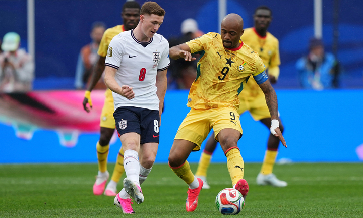 Đội tuyển Anh đấu với Ghana ở lượt trận thứ 2 bảng L World Cup 2026. (Ảnh: AP)