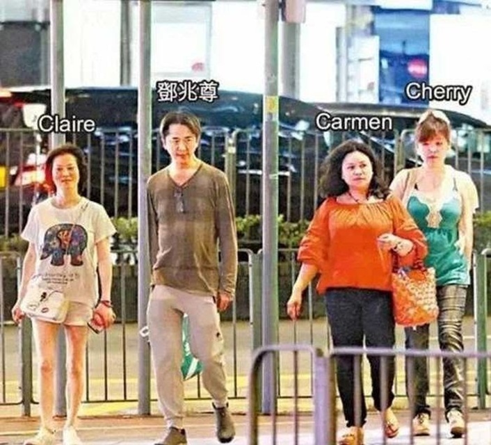 Nam diễn viên nhiều năm duy trì mối quan hệ với ba người bạn gái. (Ảnh: Sohu)