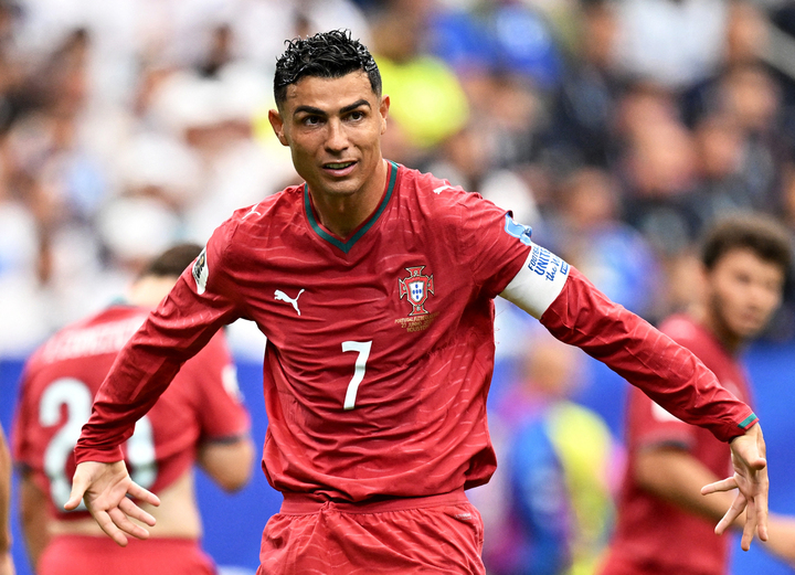 Ronaldo ghi cú đúp. (Ảnh: Reuters)