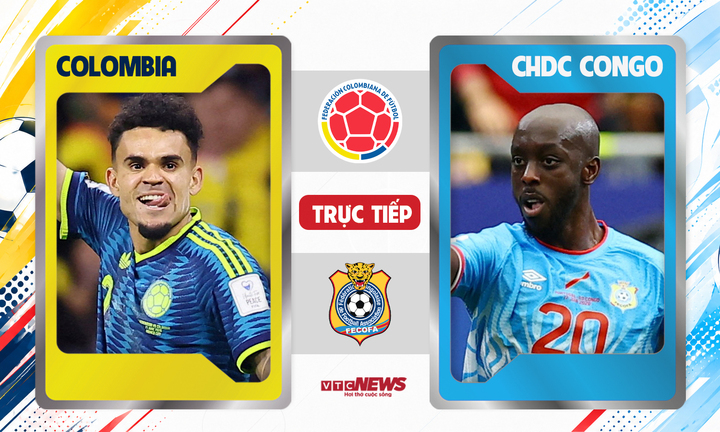 Colombia đấu với CHDC Congo ở lượt trận thứ hai bảng L World Cup 2026.