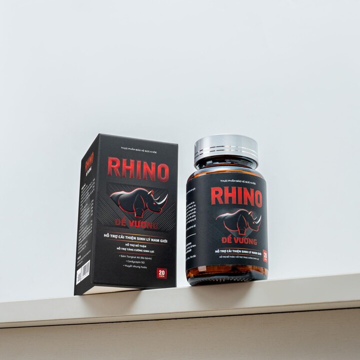 TPBVSK Rhino Đế Vương kết hợp đông trùng hạ thảo, bạch tật lê, bá bệnh, huyết nhung và kẽm.
