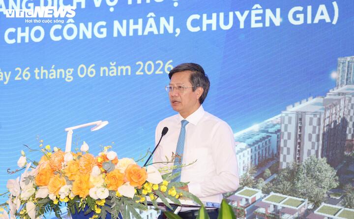 Ông Lê Anh Quân - Phó Chủ tịch Thường trực UBND TP Hải Phòng - phát biểu tại buổi lễ.