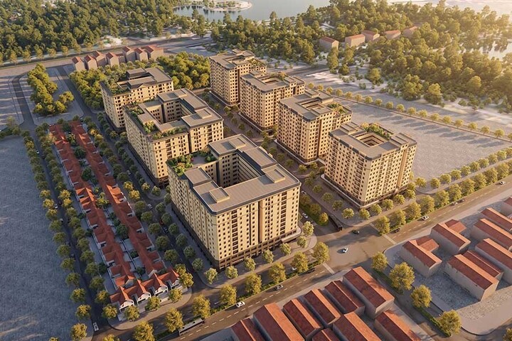 Phối cảnh dự án nhà ở cho thuê. (Ảnh: MRB)