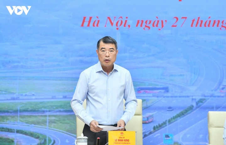 Thủ tướng Lê Minh Hưng phát biểu tại hội nghị.