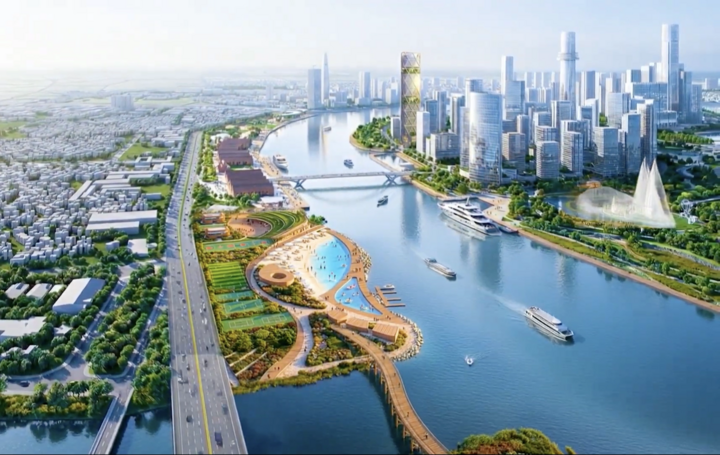 Công viên công cộng ven sông Sài Gòn sẽ được quy hoạch thành không gian cây xanh đa chức năng với các tiện ích công cộng, khu sinh hoạt cộng đồng, vui chơi giải trí, cảng hành khách... (Nguồn ảnh: NĐT)