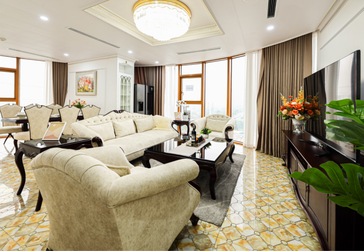 Thiết kế sang trọng với phong cách Singapore bên trong các căn hộ.