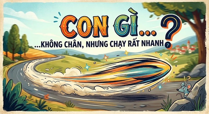 Con gì không chân nhưng chạy rất nhanh? (Ảnh minh họa)