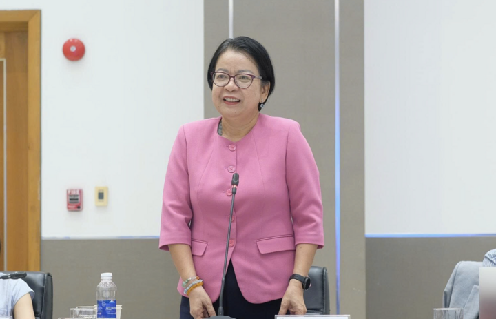 Bà Võ Thị Trung Trinh, Giám đốc Trung tâm Chuyển đổi số TP.HCM. (Ảnh: May Vi)
