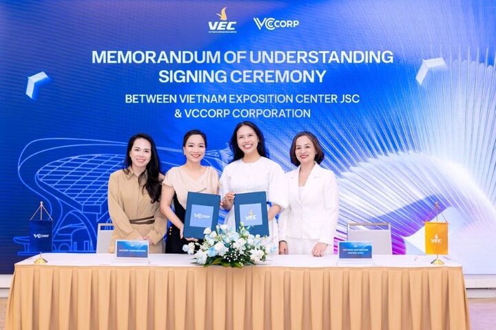 VEC và VCCorp chính thức trở thành đối tác chiến lược, cùng phát triển các giải pháp truyền thông số, quảng bá sự kiện và mở rộng kết nối với cộng đồng doanh nghiệp trong nước và quốc tế.