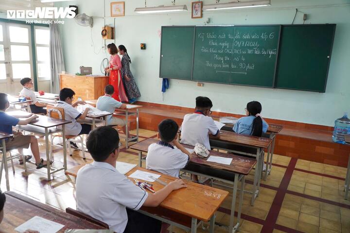 Các thí sinh dự khảo sát vào lớp 6 năm 2026 (Ảnh: Phan Nga)