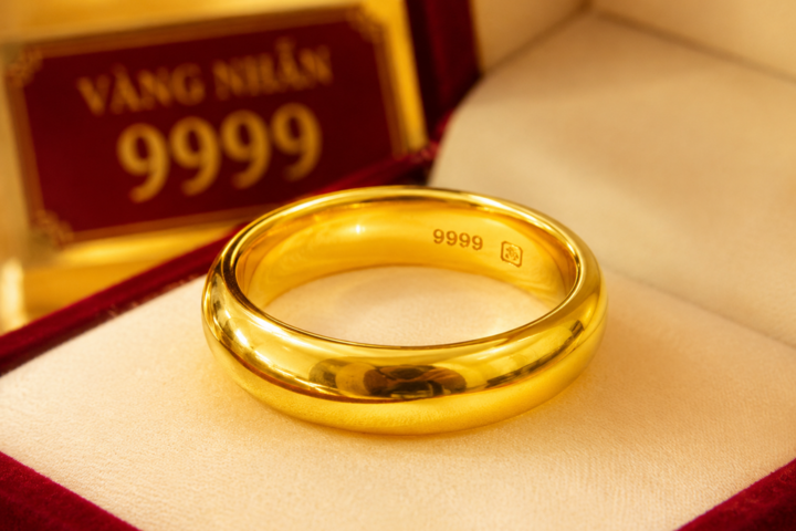 Vàng nhẫn 9999. (Ảnh minh họa: AI)