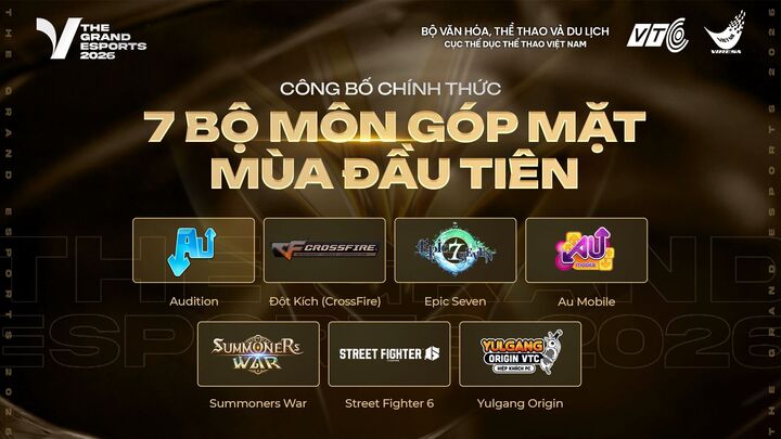 Chương tr&igrave;nh với 6 m&ocirc;n thi đấu ch&iacute;nh thức v&agrave; 1 m&ocirc;n thi đấu tr&igrave;nh diễn.