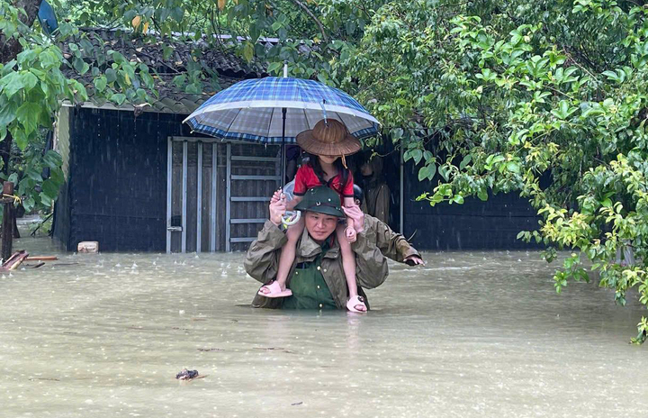 Miền Bắc nguy cơ mưa lũ, ngập lụt. (Ảnh minh hoạ: Công an tỉnh Cao Bằng)