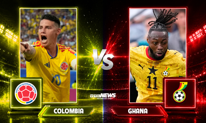 Colombia đấu với Ghana ở vòng 1/16 World Cup 2026.