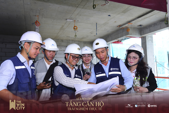 Đội ngũ kiến trúc sư của Chủ đầu tư, Tổng thầu xây dựng Central cam kết tiến độ thi công dự án The Win City.