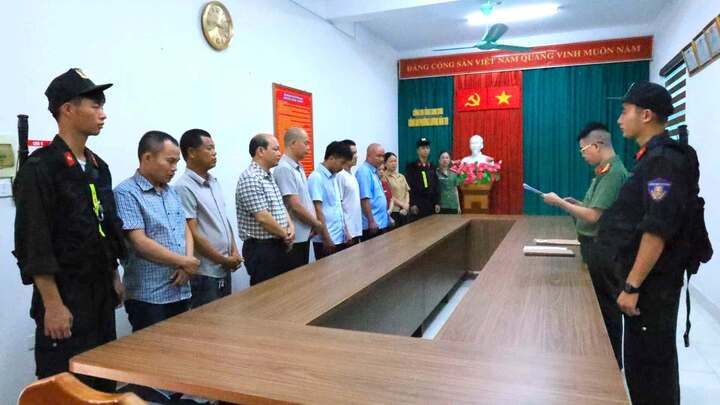 Công an Lạng Sơn khởi tố 12 bị can về tội Tham ô tài sản tại Đền Công đồng Bắc Lệ. (Ảnh: Công an Lạng Sơn).