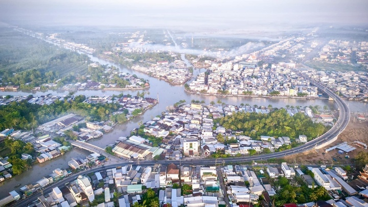 Ngã Bảy mở rộng không gian đô thị và phát triển kết cấu hạ tầng đô thị, thương mại, dịch vụ. Ảnh: DNTT