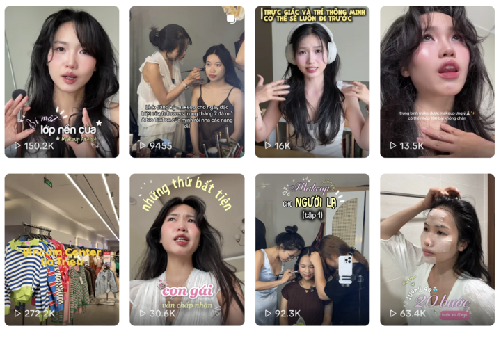 Những video về lĩnh vực làm đẹp của Minh Ngọc thu hút nhiều lượt xem.