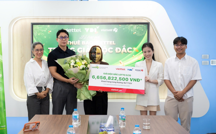 Chị V. trúng độc đắc xổ số quay nhanh Lotto 5/35, kỳ quay 740 với giá trị trúng thưởng hơn 6,6 tỷ đồng. (Ảnh: Đ.V)