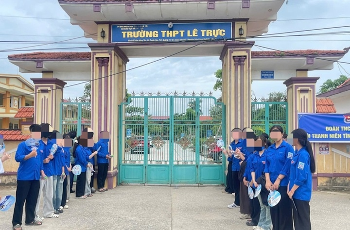 Trường THPT Lê Trực là điểm thi bị phản ánh trên mạng xã hội là có nghi vấn tiêu cực trong kỳ thi tốt nghiệp THPT vừa qua. (Ảnh: CTV)